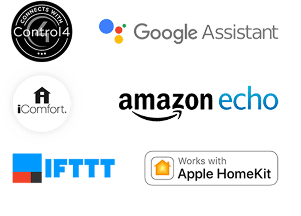 Access your iComfort<sup>®</sup> thermostat from your choice of smart home systems.